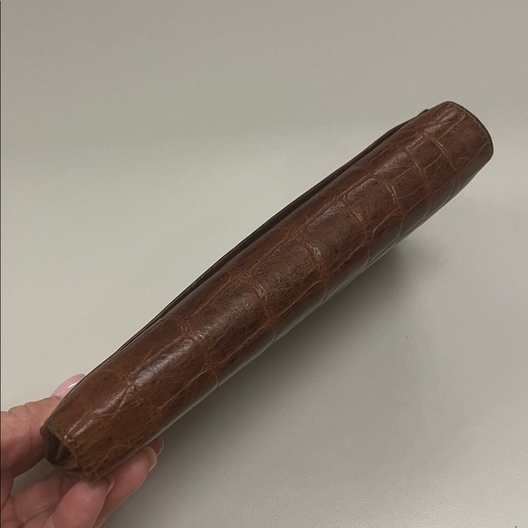 Samsonite Full Grain Stamped Brown Crocodile Wallet & checkbook - Picture 16 of 16